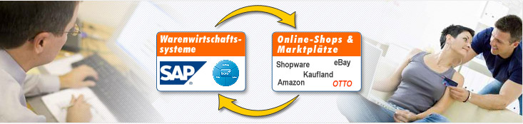Datenaustausch zwischen Ihrem Online-Shop und Ihrer Warenwirtschaft